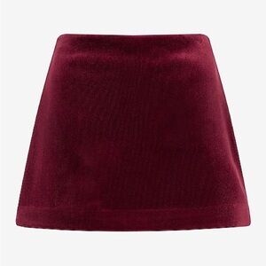 Express super high waist velvet corduroy  mini Skort